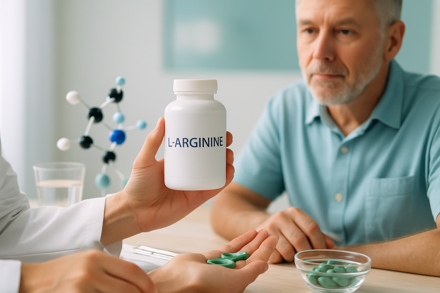 L-Arginin Kapseln und Pulver mit wissenschaftlichen Studien zur Potenzsteigerung